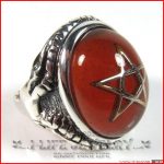 2014-Fashion-925-Sterling-Silver-Japan-South-Korea-Japan-Pentagram-Ring-Antique-With-Stone-for-Man